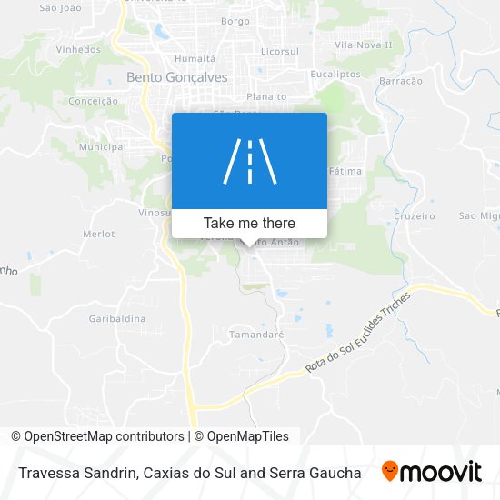 Travessa Sandrin map