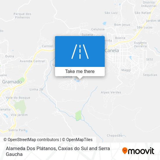 Alameda Dos Plátanos map