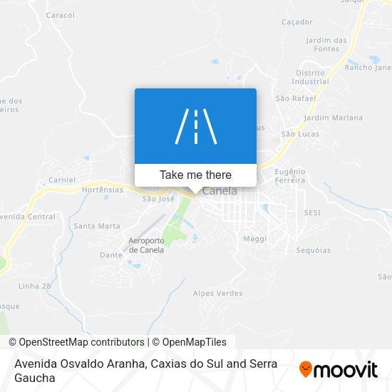 Avenida Osvaldo Aranha map