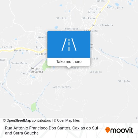 Rua Antônio Francisco Dos Santos map