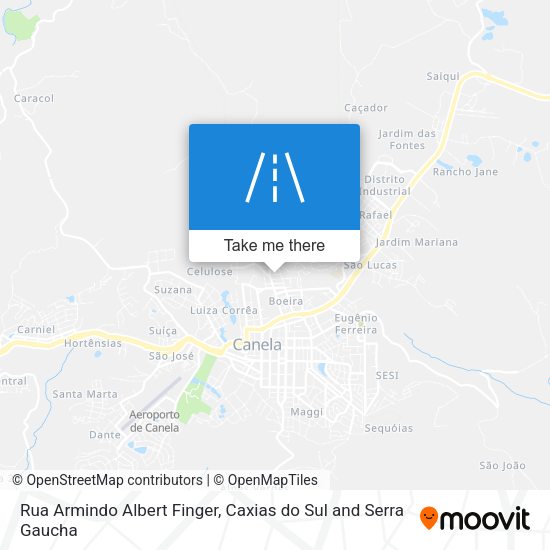 Rua Armindo Albert Finger map