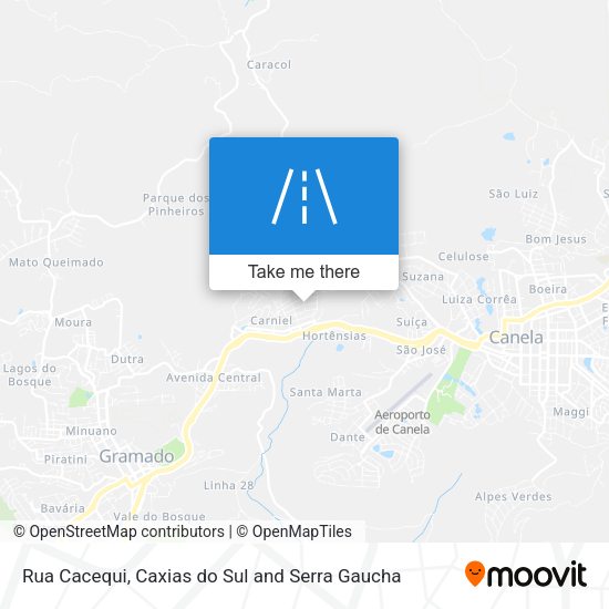 Rua Cacequi map