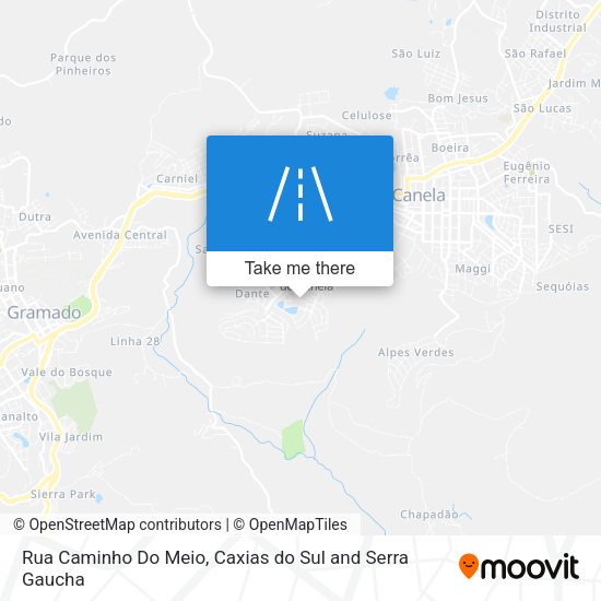 Rua Caminho Do Meio map