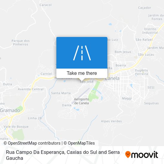 Rua Campo Da Esperança map