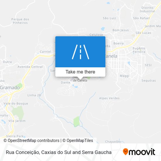 Rua Conceição map