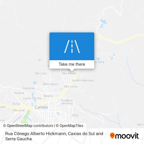 Rua Cônego Alberto Hickmann map