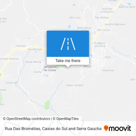 Rua Das Bromélias map