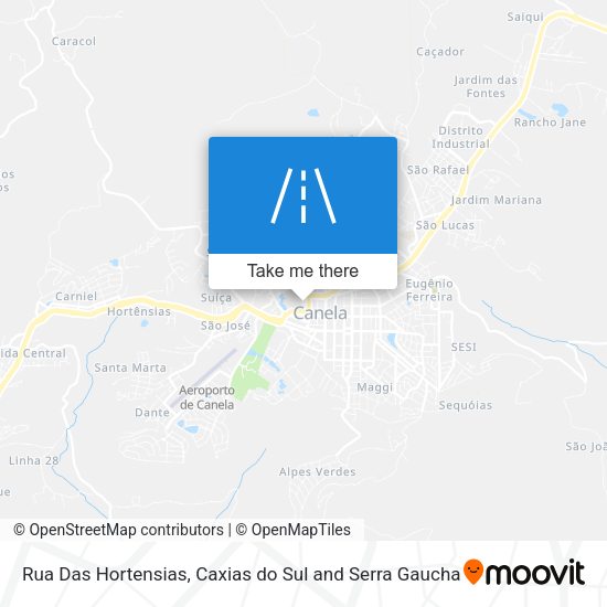 Rua Das Hortensias map