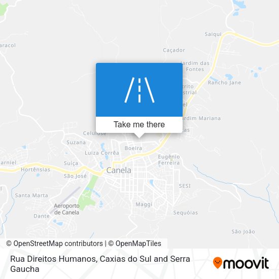 Rua Direitos Humanos map