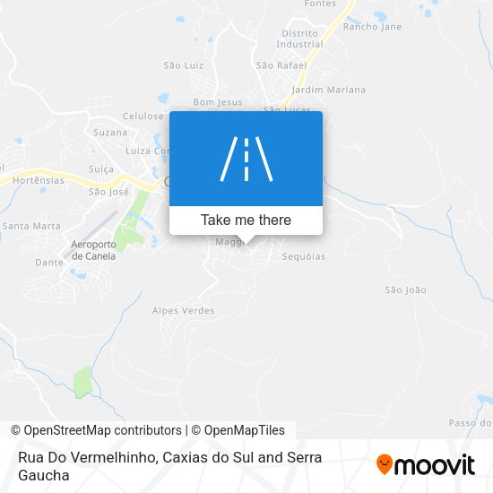 Rua Do Vermelhinho map