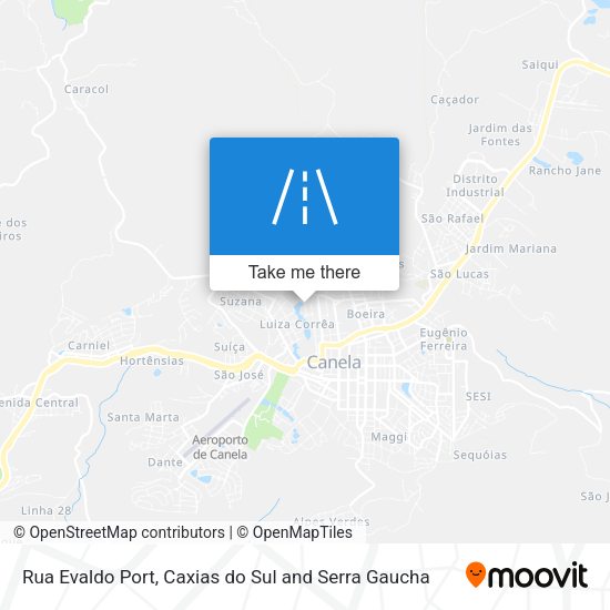 Rua Evaldo Port map