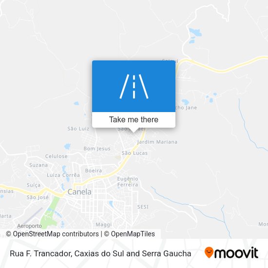 Rua F. Trancador map