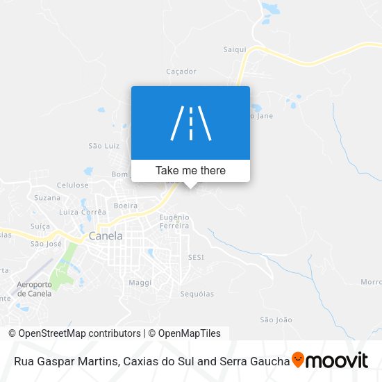 Rua Gaspar Martins map