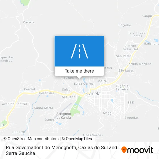 Rua Governador Ildo Meneghetti map