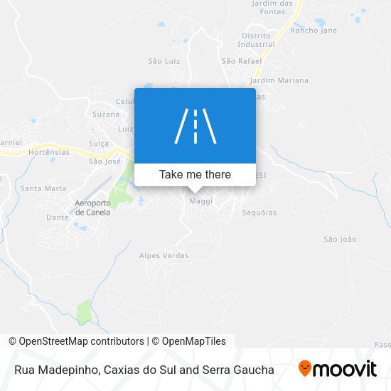 Rua Madepinho map