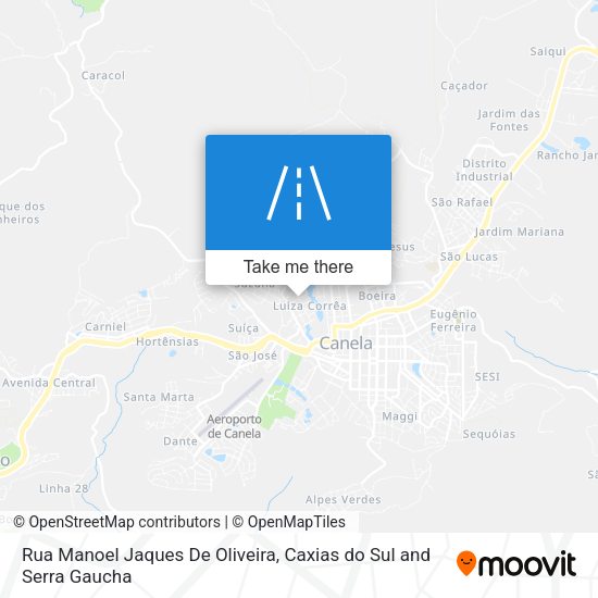 Rua Manoel Jaques De Oliveira map