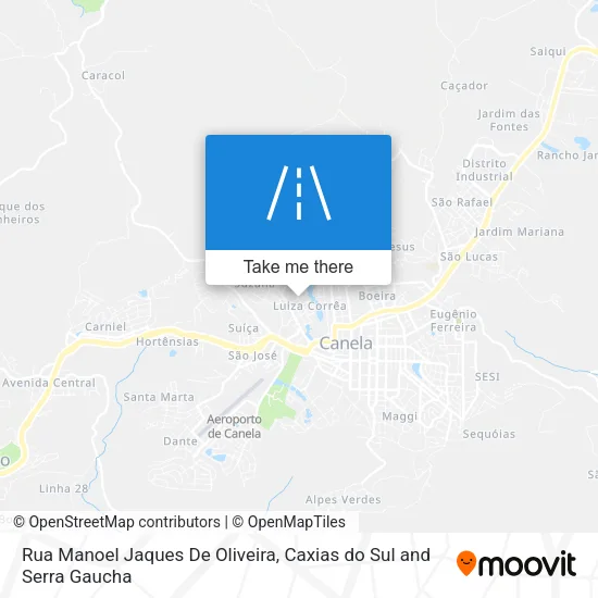 Rua Manoel Jaques De Oliveira map