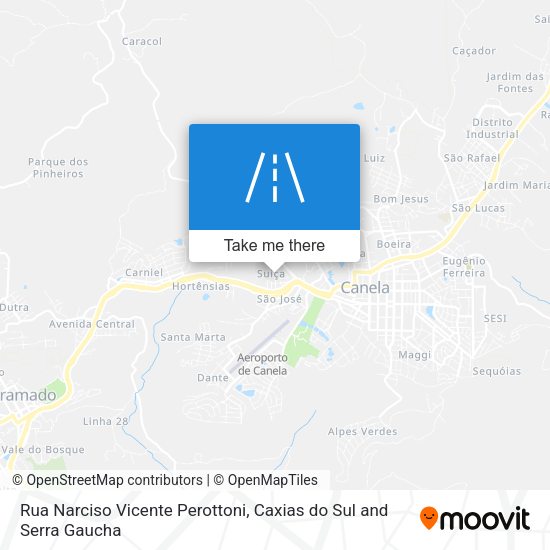 Rua Narciso Vicente Perottoni map