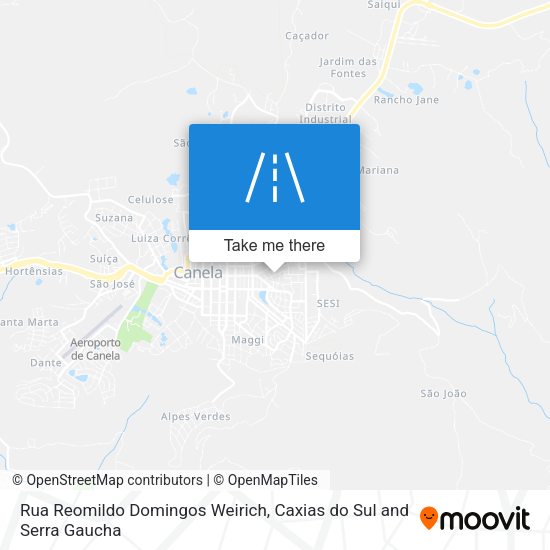 Rua Reomildo Domingos Weirich map