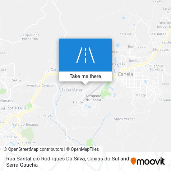 Rua Santalício Rodrigues Da Silva map