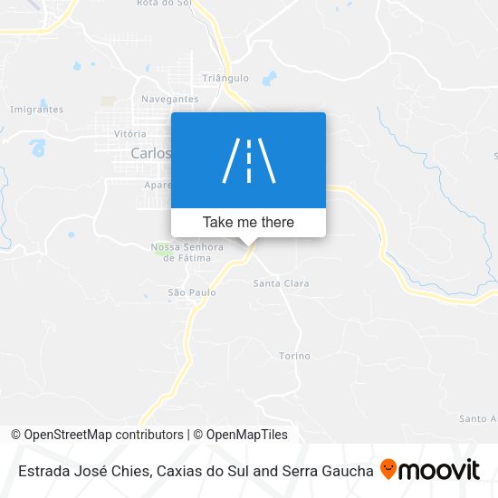 Estrada José Chies map