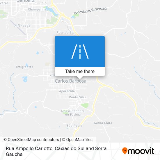 Rua Ampello Carlotto map