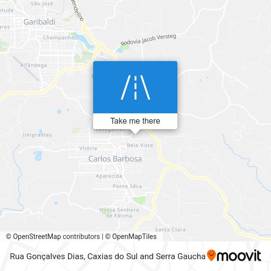 Rua Gonçalves Dias map