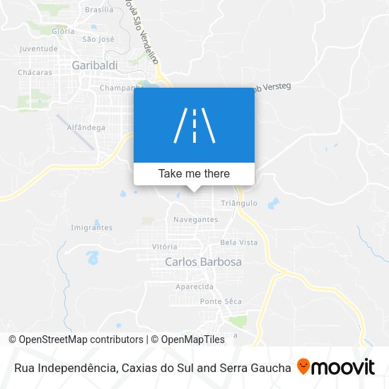 Rua Independência map