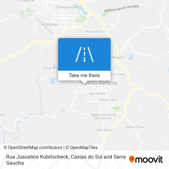 Rua Juscelino Kubitscheck map