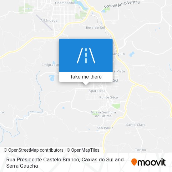 Rua Presidente Castelo Branco map