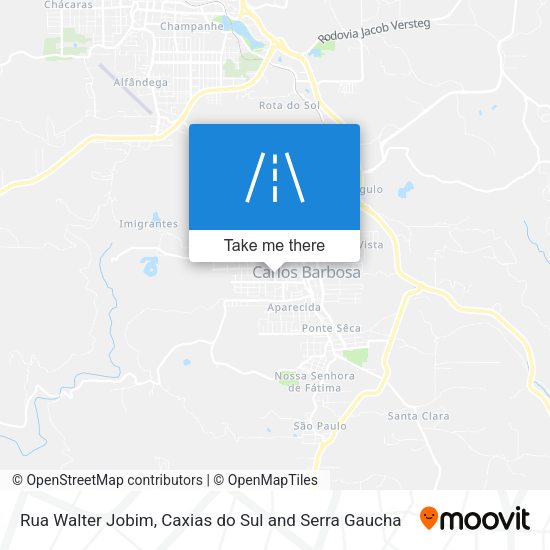 Rua Walter Jobim map