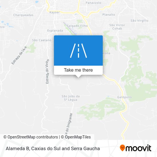 Alameda B map