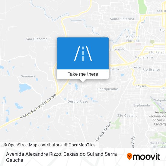 Mapa Avenida Alexandre Rizzo