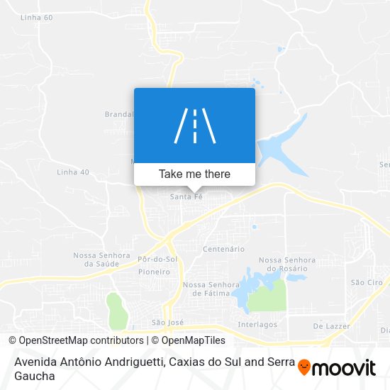 Avenida Antônio Andriguetti map