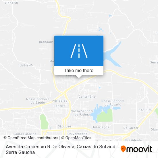 Avenida Crecêncio R De Oliveira map
