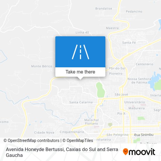Avenida Honeyde Bertussi map