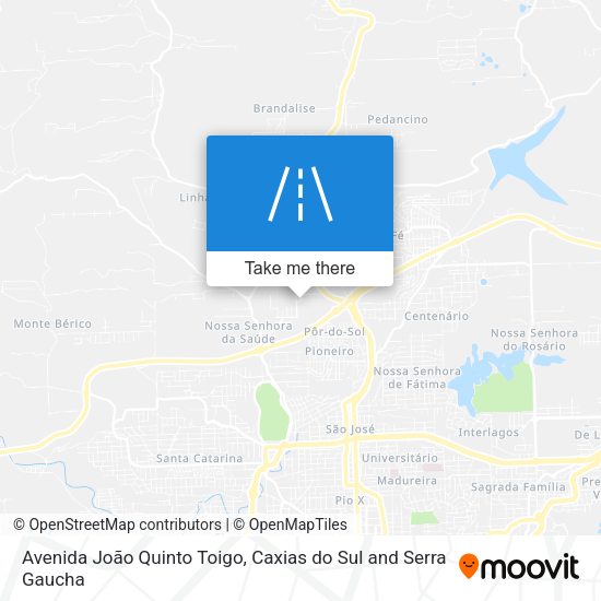 Avenida João Quinto Toigo map