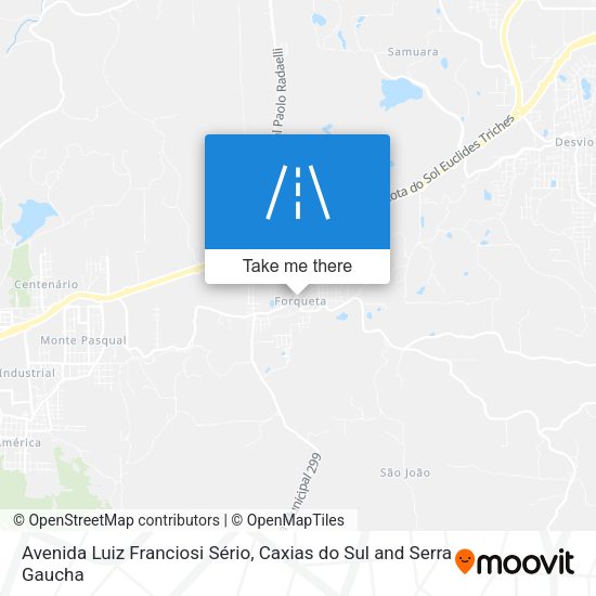 Avenida Luiz Franciosi Sério map