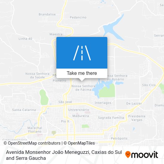 Avenida Monsenhor João Meneguzzi map