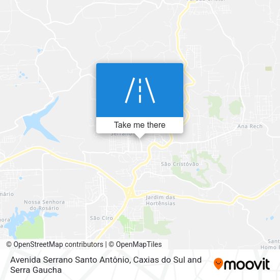 Avenida Serrano Santo Antônio map