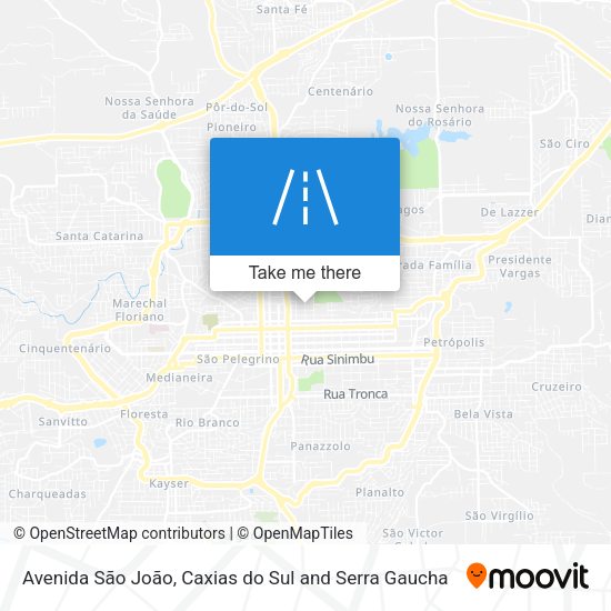 Avenida São João map