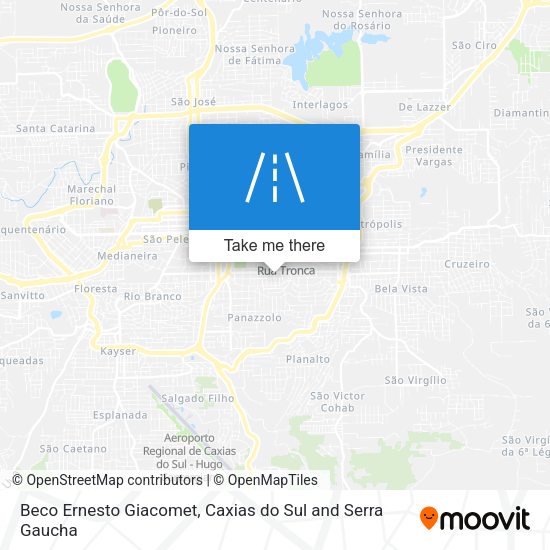 Beco Ernesto Giacomet map