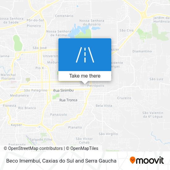 Beco Imembuí map