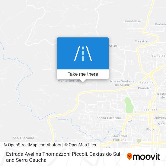Estrada Avelina Thomazzoni Piccoli map