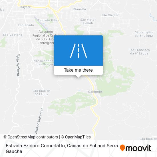 Estrada Ezidoro Comerlatto map