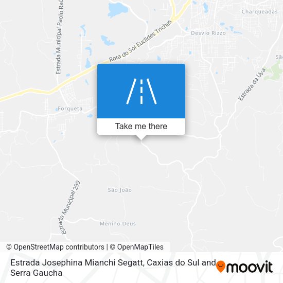 Estrada Josephina Mianchi Segatt map