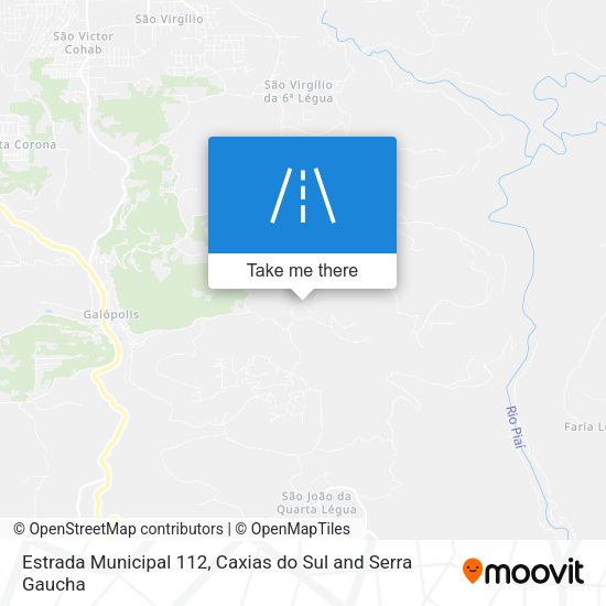 Estrada Municipal 112 map