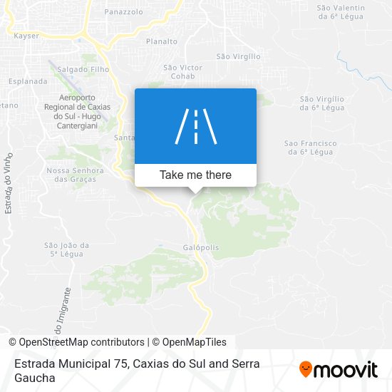 Estrada Municipal 75 map