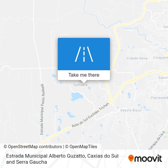 Estrada Municipal Alberto Guzatto map