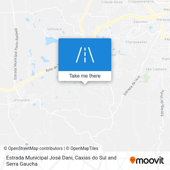 Estrada Municipal José Dani map